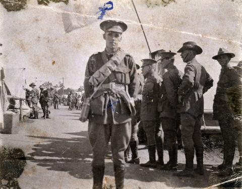 Sepia photograph of Thomas Kennedy Irwin Jr in uniform