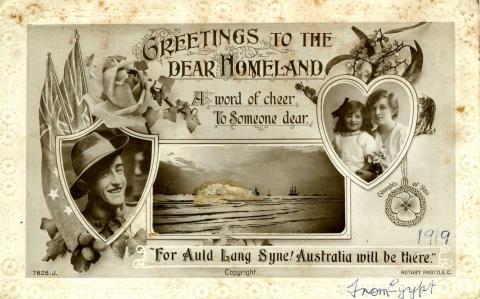 Scan of postcard from Thomas Kennedy Irwin