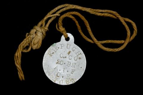 Identity tag of Francis Henry Pugh.