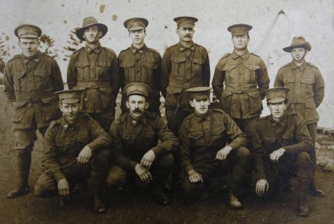 David John Morgans (front row, far right)