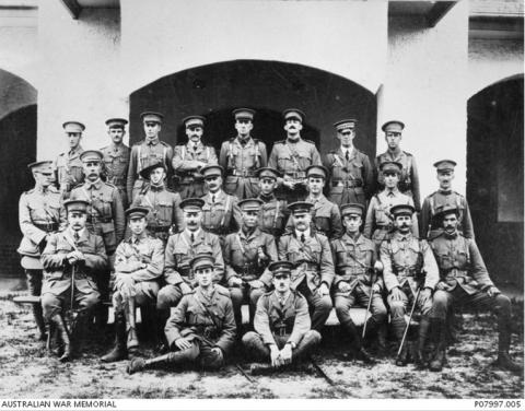 Group portrait of officers of the 3rd Battalion.