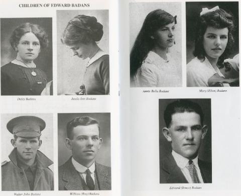 Walter Badan's siblings. Daisy, Jessie, William, Annie, Mary (Ellen), Edward (Bruce) 