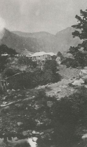 The Badans family home black and white portrait