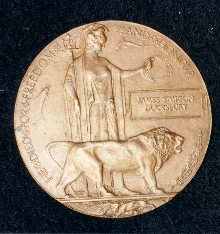 PIcture of brass plaque