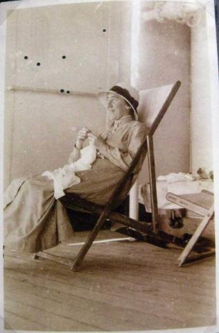 Sepia photograph of nurse Wakeford.