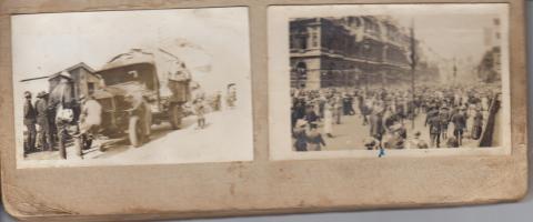 Sepia photograph of William Frederick Madden with comrades