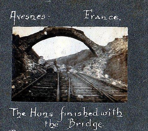 Text on image says: the Huns finished with the bridge