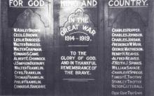 Comemorative plaque at Figtree church for James Simpson Ducksbury