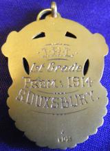 Football medal reverse inscribed IRL 1st grade premiers S DUXSBURY
