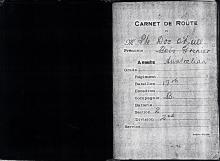 Black and white picture of a scanned page extract from diary.