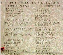 4th Infantry Battalion Memorial feat. Francis William Madden