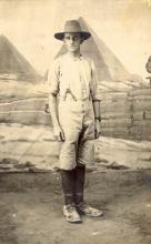 Full length sepia portrait of Oswald Meyer