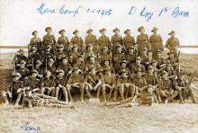 Sepia photograph of Mena Camp, dated 1st January 1914