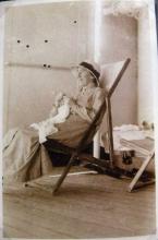 Sepia photograph of nurse Wakeford.