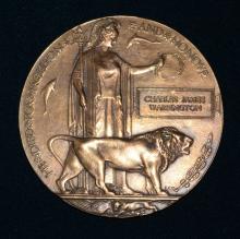 Dead Man's Penny (Memorial Plaque) for Charles James Warrington