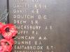 Image of James Simpson Ducksbury's name at war memorial